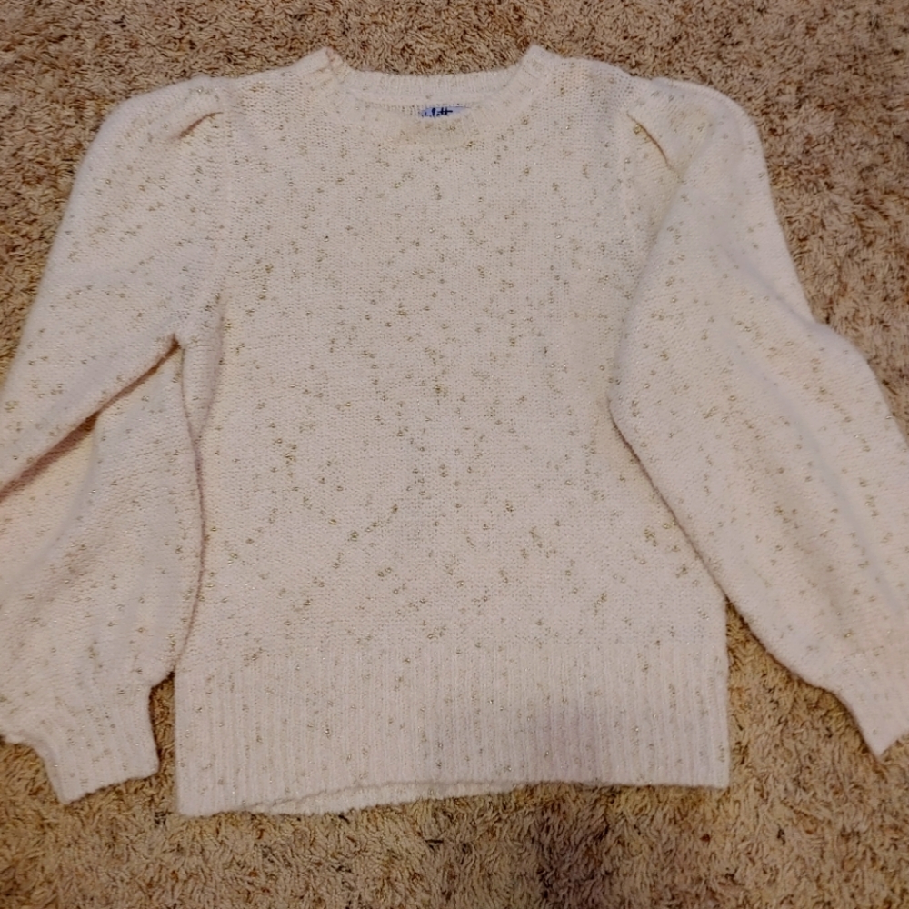 Vylette light pink with gold flecks sweater